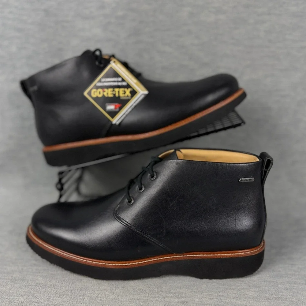 Samuel Hubbard Rainy Day Re-Boot GTX Chukka Mens 9.5 M Black Leather Boots